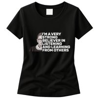 Ruther Bader Ginsburg Listens And Learns Womens T-Shirt