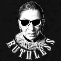 Ruthless RBG Ganster Ruth Bader Ginsburg Ladies PosiCharge Tri-Blend Wicking Tank