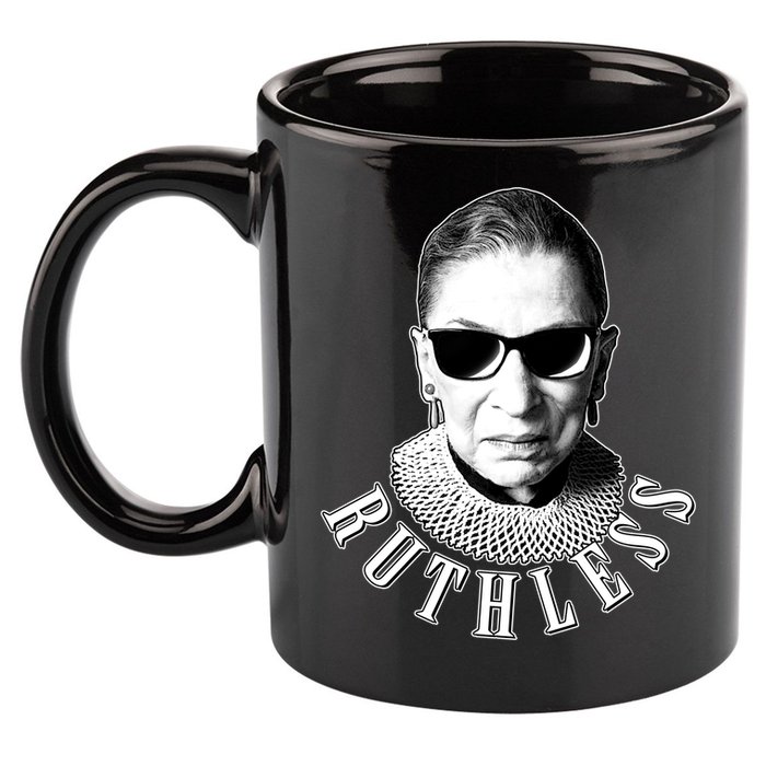 Ruthless RBG Ganster Ruth Bader Ginsburg 11oz C Handle Ceramic Mug