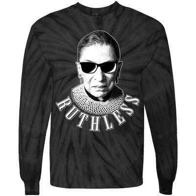 Ruthless RBG Ganster Ruth Bader Ginsburg Tie-Dye Long Sleeve Shirt