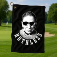 Ruthless RBG Ganster Ruth Bader Ginsburg Golf Towel