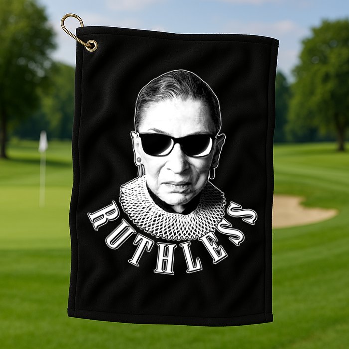Ruthless RBG Ganster Ruth Bader Ginsburg Golf Towel