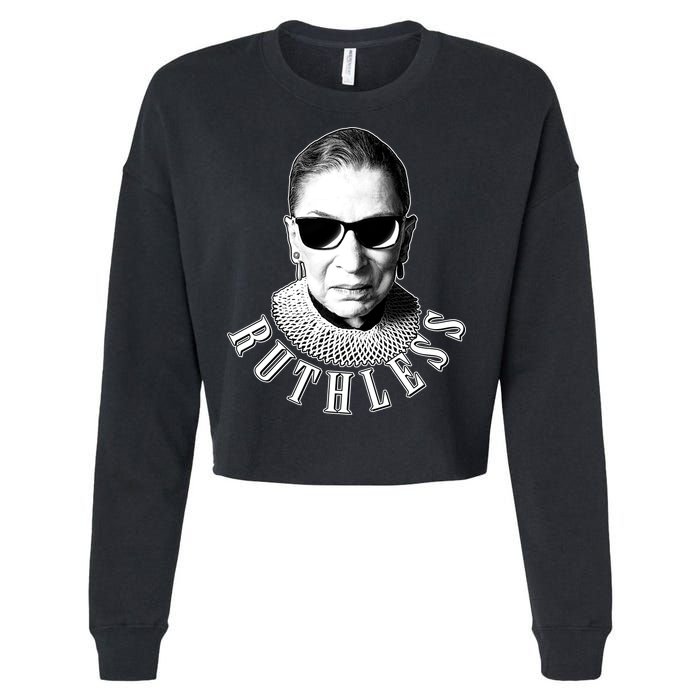 Ruthless RBG Ganster Ruth Bader Ginsburg Cropped Pullover Crew