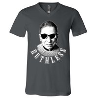 Ruthless RBG Ganster Ruth Bader Ginsburg V-Neck T-Shirt