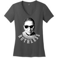 Ruthless RBG Ganster Ruth Bader Ginsburg Women's V-Neck T-Shirt