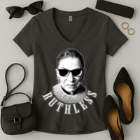 Ruthless RBG Ganster Ruth Bader Ginsburg Women's V-Neck T-Shirt