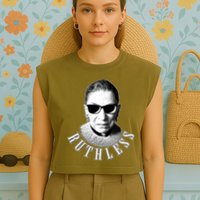 Ruthless RBG Ganster Ruth Bader Ginsburg Garment-Dyed Women's Muscle Tee