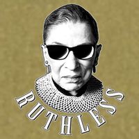 Ruthless RBG Ganster Ruth Bader Ginsburg Garment-Dyed Women's Muscle Tee