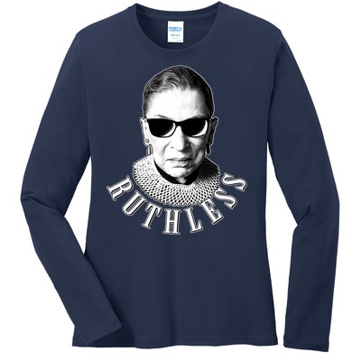 Ruthless RBG Ganster Ruth Bader Ginsburg Ladies Long Sleeve Shirt