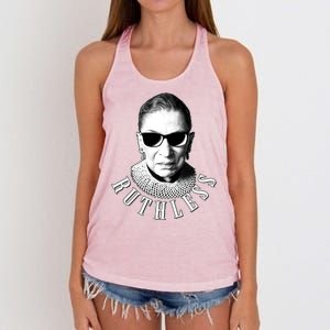 Ruthless RBG Ganster Ruth Bader Ginsburg Women's Knotted Racerback Tank