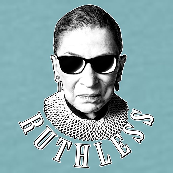 Ruthless RBG Ganster Ruth Bader Ginsburg Sueded Cloud Jersey T-Shirt