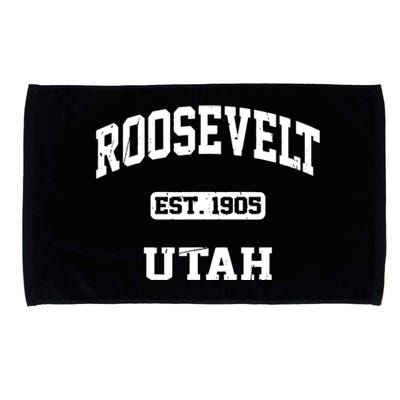 Roosevelt Utah Ut Vintage State Athletic Style Microfiber Hand Towel