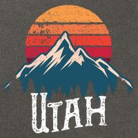 Retro Utah Ut Mountains Outdoor Wildness Funny Gift Cotton Canvas Backpack