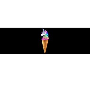 Rainbow Unicorn Unicone Ice Cream Cone Bumper Sticker