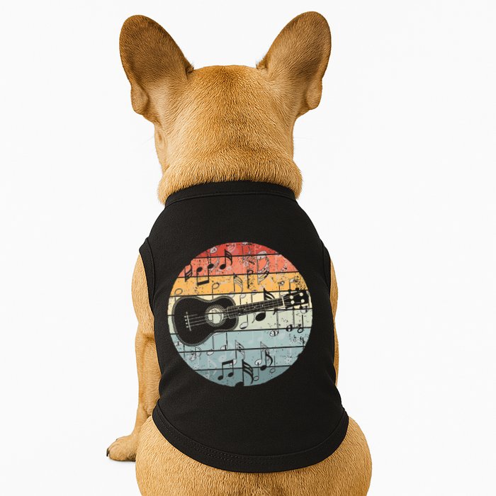 Retro Uke Ukulele Player Funny Ukulele Music Doggie Tank