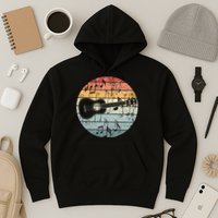 Retro Uke Ukulele Player Funny Ukulele Music Hoodie