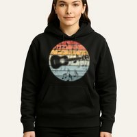 Retro Uke Ukulele Player Funny Ukulele Music Hoodie