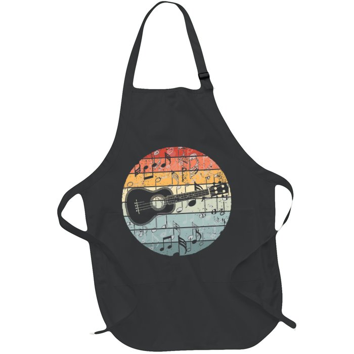 Retro Uke Ukulele Player Funny Ukulele Music Apron