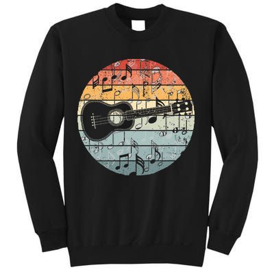 Retro Uke Ukulele Player Funny Ukulele Music Sweatshirt