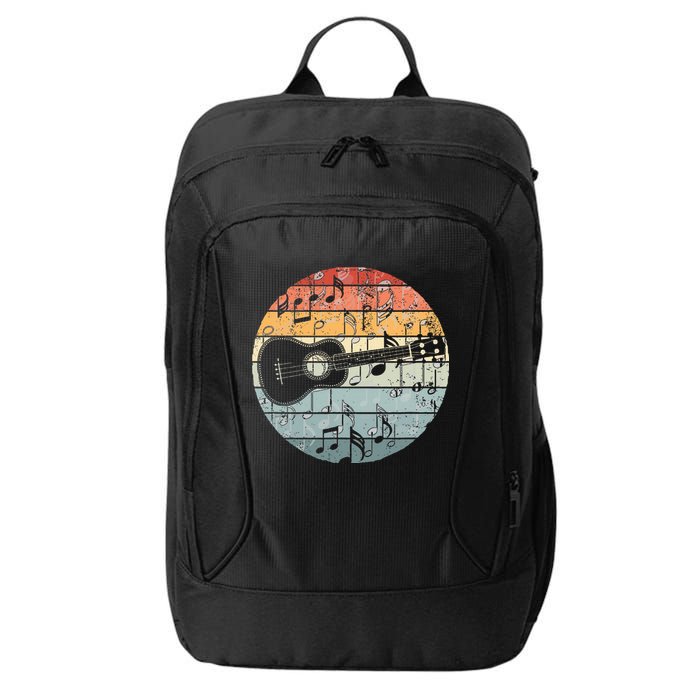 Retro Uke Ukulele Player Funny Ukulele Music City Backpack