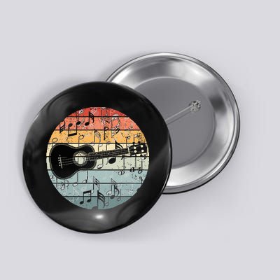 Retro Uke Ukulele Player Funny Ukulele Music Button