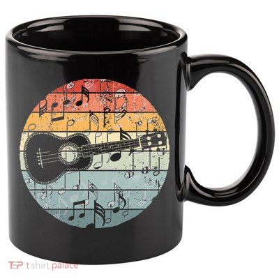 Retro Uke Ukulele Player Funny Ukulele Music 11oz C Handle Ceramic Mug