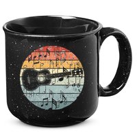 Retro Uke Ukulele Player Funny Ukulele Music 15oz Campfire Ceramic Mug