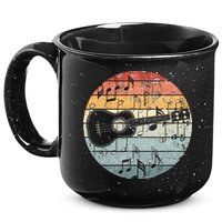 Retro Uke Ukulele Player Funny Ukulele Music 15oz Campfire Ceramic Mug