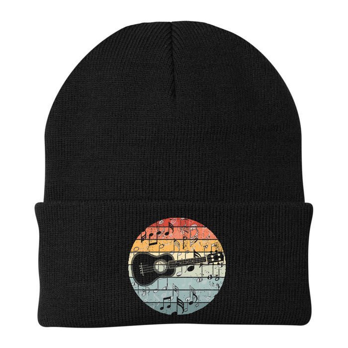 Retro Uke Ukulele Player Funny Ukulele Music Beanie
