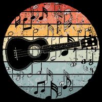 Retro Uke Ukulele Player Funny Ukulele Music Drawstring Bag
