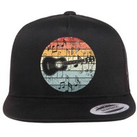 Retro Uke Ukulele Player Funny Ukulele Music Flatbill Hat