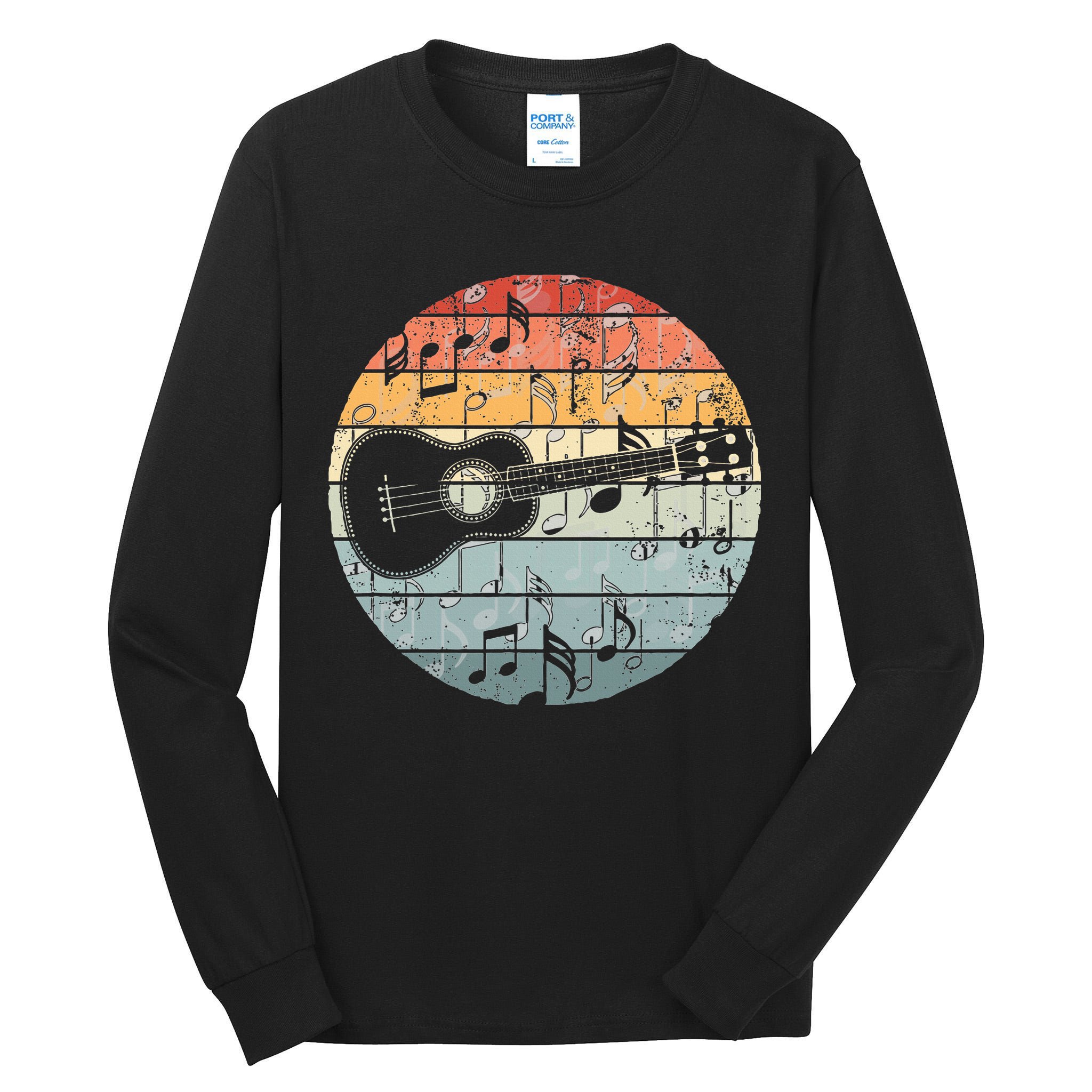 Retro Uke Ukulele Player Funny Ukulele Music Tall Long Sleeve T-Shirt