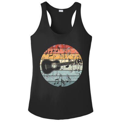 Retro Uke Ukulele Player Funny Ukulele Music Ladies PosiCharge Competitor Racerback Tank