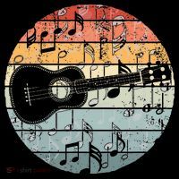 Retro Uke Ukulele Player Funny Ukulele Music Bag