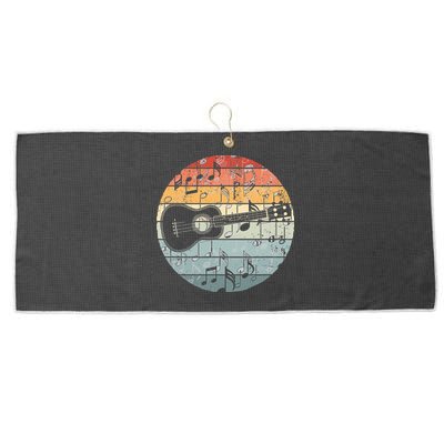 Retro Uke Ukulele Player Funny Ukulele Music Large Microfiber Waffle Golf Towel