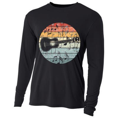 Retro Uke Ukulele Player Funny Ukulele Music Cooling Performance Long Sleeve Crew