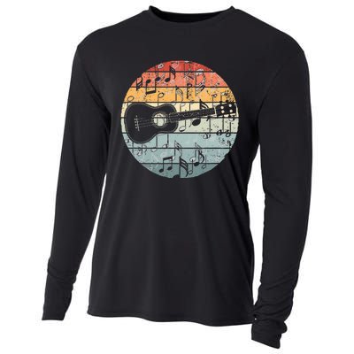 Retro Uke Ukulele Player Funny Ukulele Music Cooling Performance Long Sleeve Crew