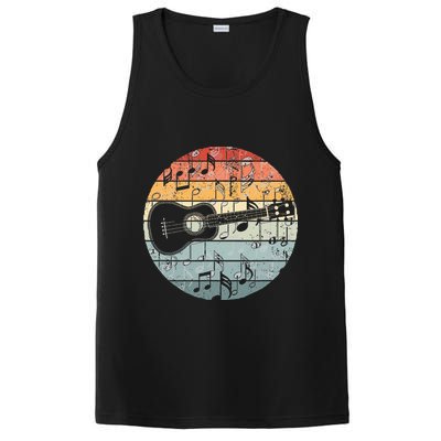 Retro Uke Ukulele Player Funny Ukulele Music PosiCharge Competitor Tank