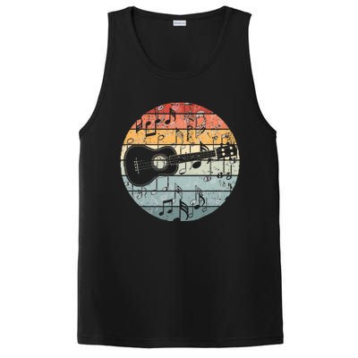 Retro Uke Ukulele Player Funny Ukulele Music PosiCharge Competitor Tank