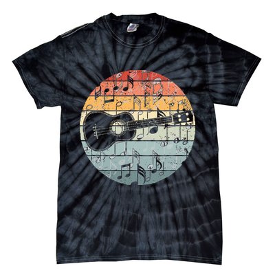 Retro Uke Ukulele Player Funny Ukulele Music Tie-Dye T-Shirt