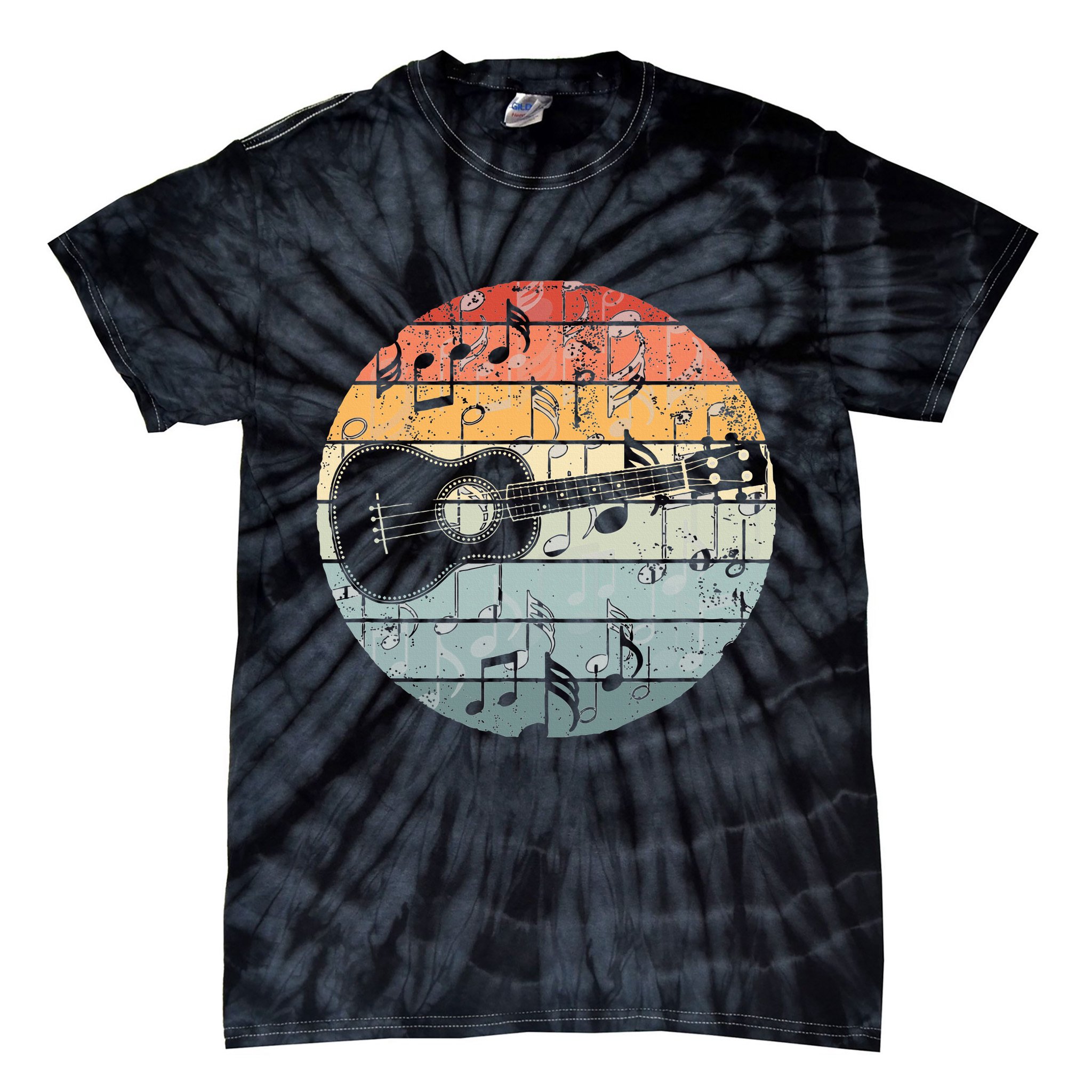 Retro Uke Ukulele Player Funny Ukulele Music Tie-Dye T-Shirt