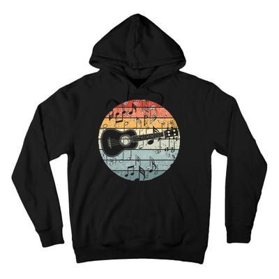 Retro Uke Ukulele Player Funny Ukulele Music Tall Hoodie