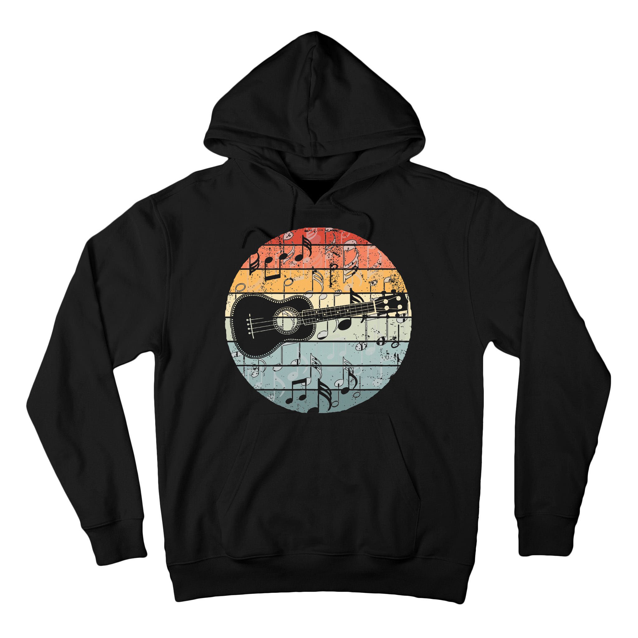 Retro Uke Ukulele Player Funny Ukulele Music Tall Hoodie