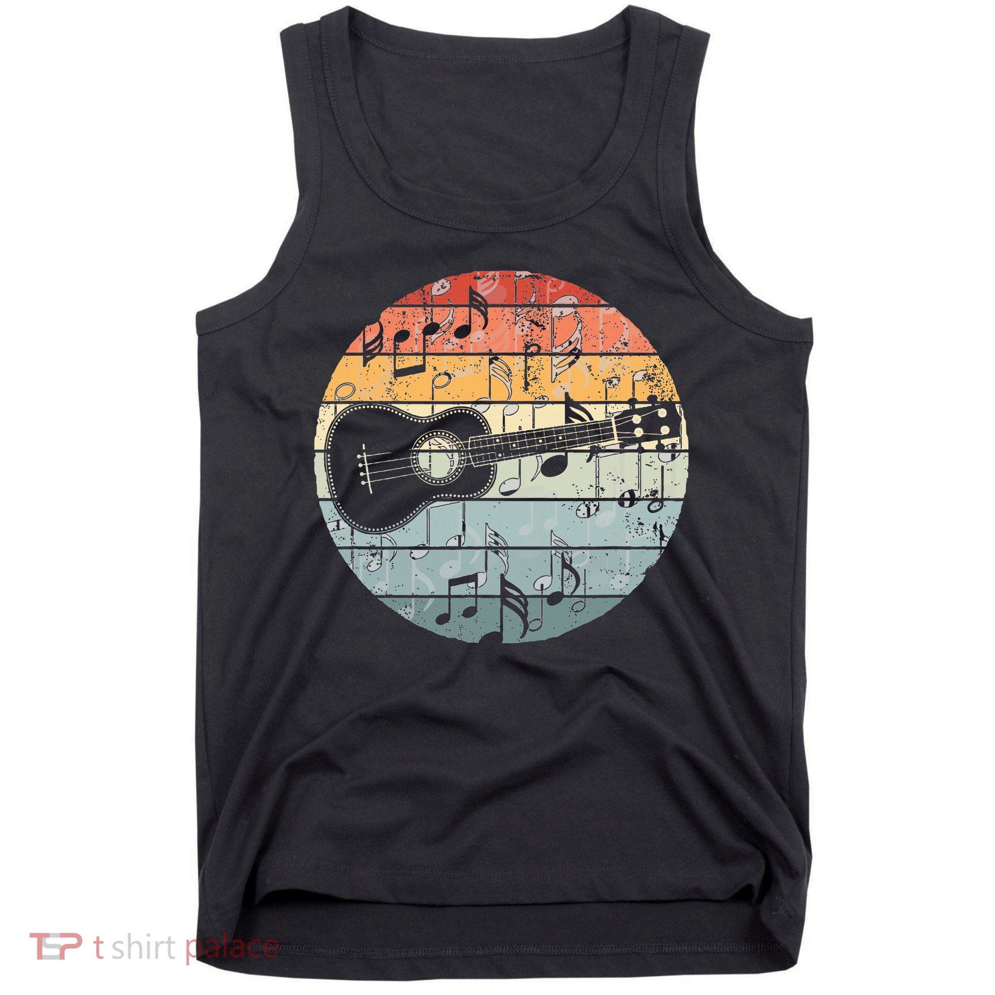 Retro Uke Ukulele Player Funny Ukulele Music Tank Top
