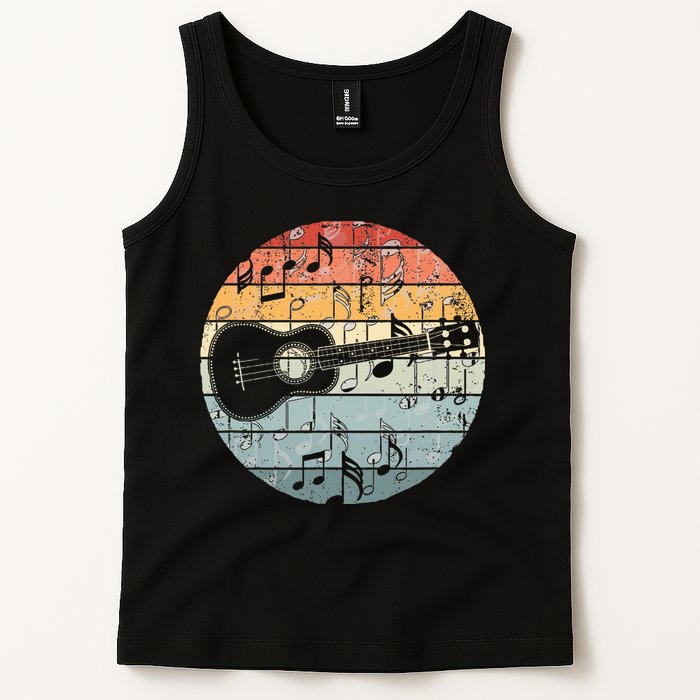 Retro Uke Ukulele Player Funny Ukulele Music Tank Top