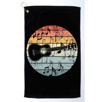 Retro Uke Ukulele Player Funny Ukulele Music Golf Towel
