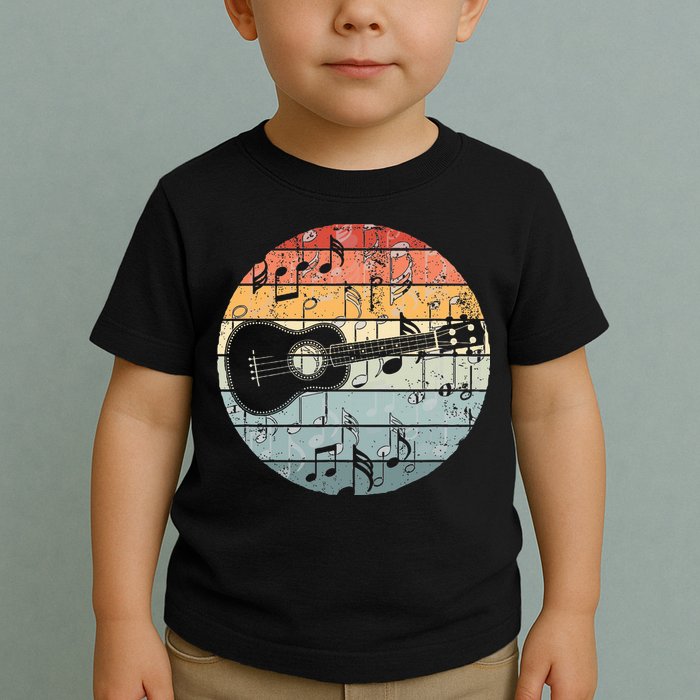 Retro Uke Ukulele Player Funny Ukulele Music Toddler T-Shirt