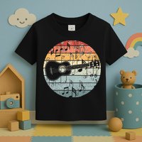 Retro Uke Ukulele Player Funny Ukulele Music Toddler T-Shirt