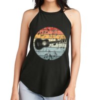 Retro Uke Ukulele Player Funny Ukulele Music Women's Perfect Tri Rocker Tank