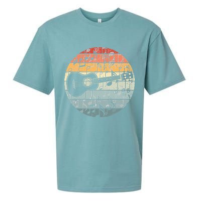 Retro Uke Ukulele Player Funny Ukulele Music Sueded Cloud Jersey T-Shirt